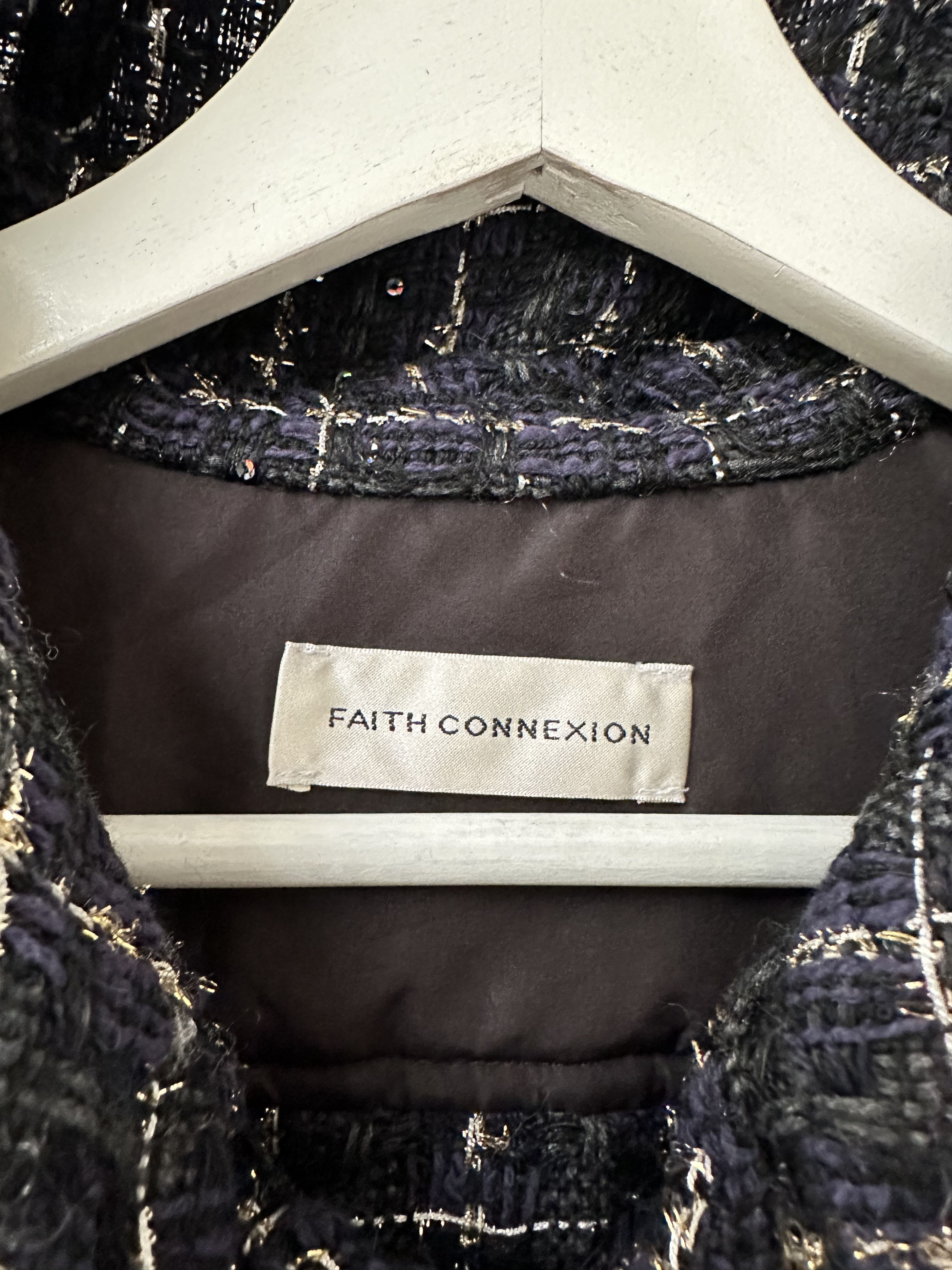 Faith Connexion tweed oversized hooded shirt Size US S / EU 44-46 / 1 - 6 Thumbnail