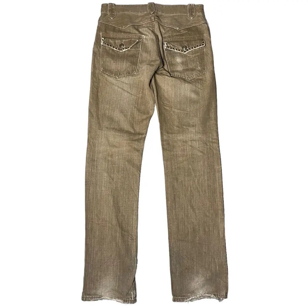 Schlussel Schlussel Flared Seawash Studded Distressed Jeans Size US 30 / EU 46 - 2 Thumbnail