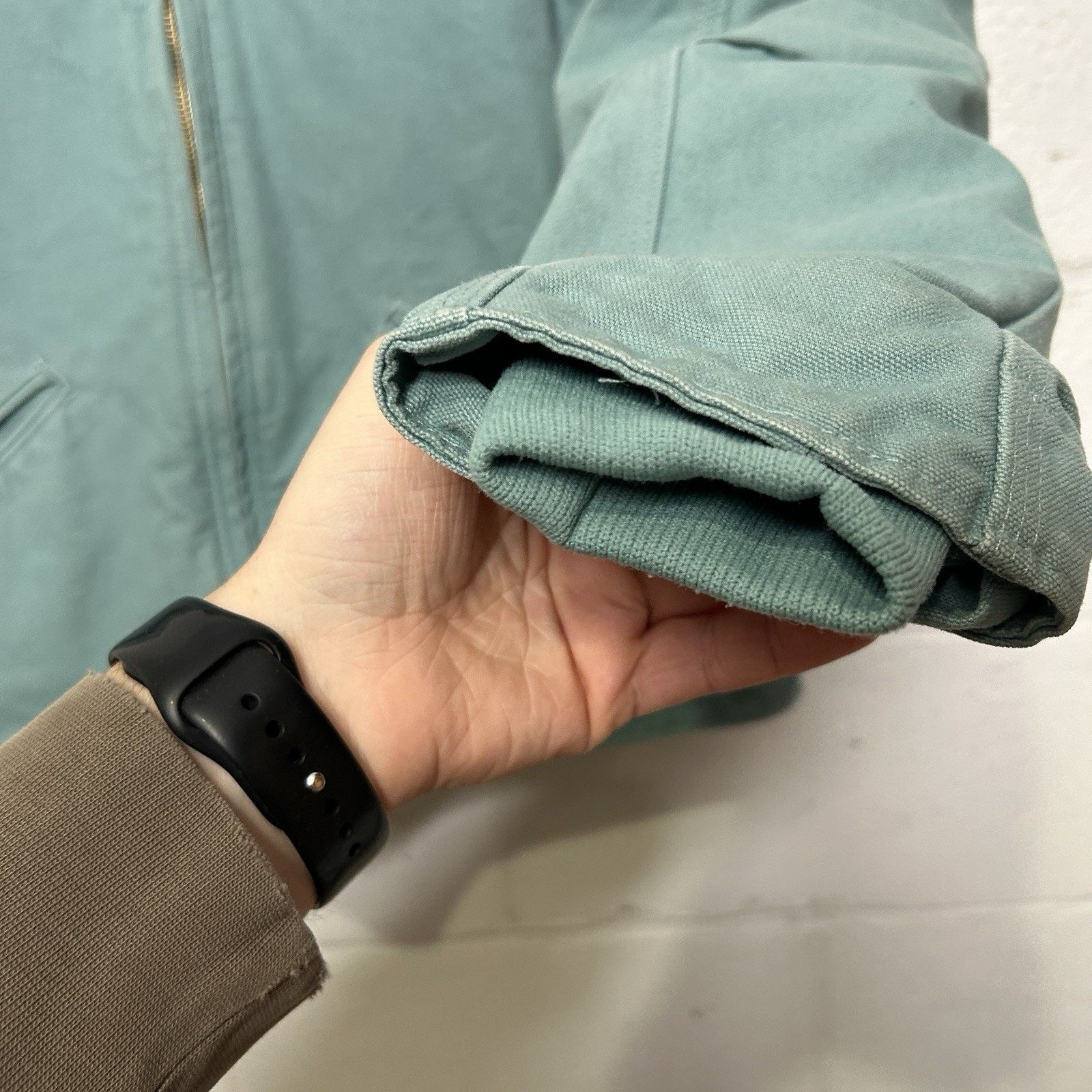Carhartt Y2K Carhartt Sherpa-Lined Detroit Jacket “Seaglass” WJ141 Size S / US 4 / IT 40 - 3 Thumbnail