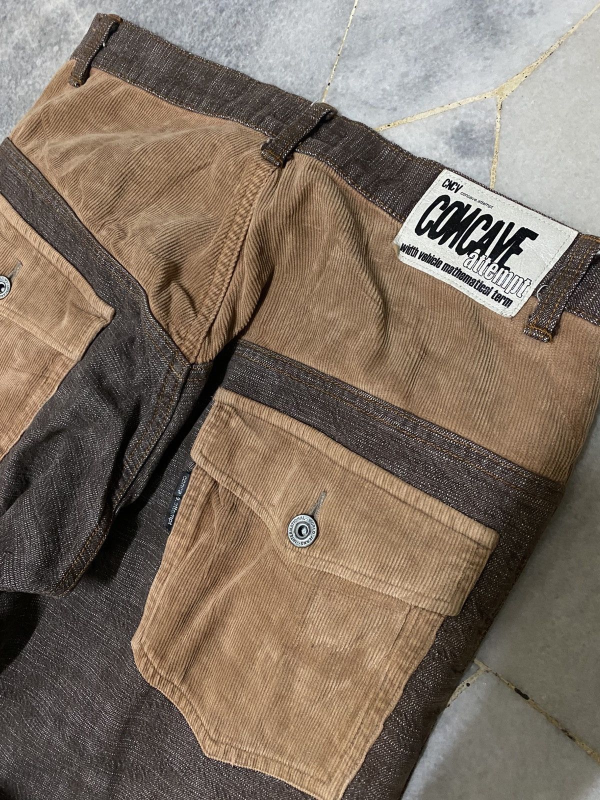 Japanese Brand Archive CNCV Concave Attempt Hybrid Corduroy Pants Size US 32 / EU 48 - 10 Thumbnail