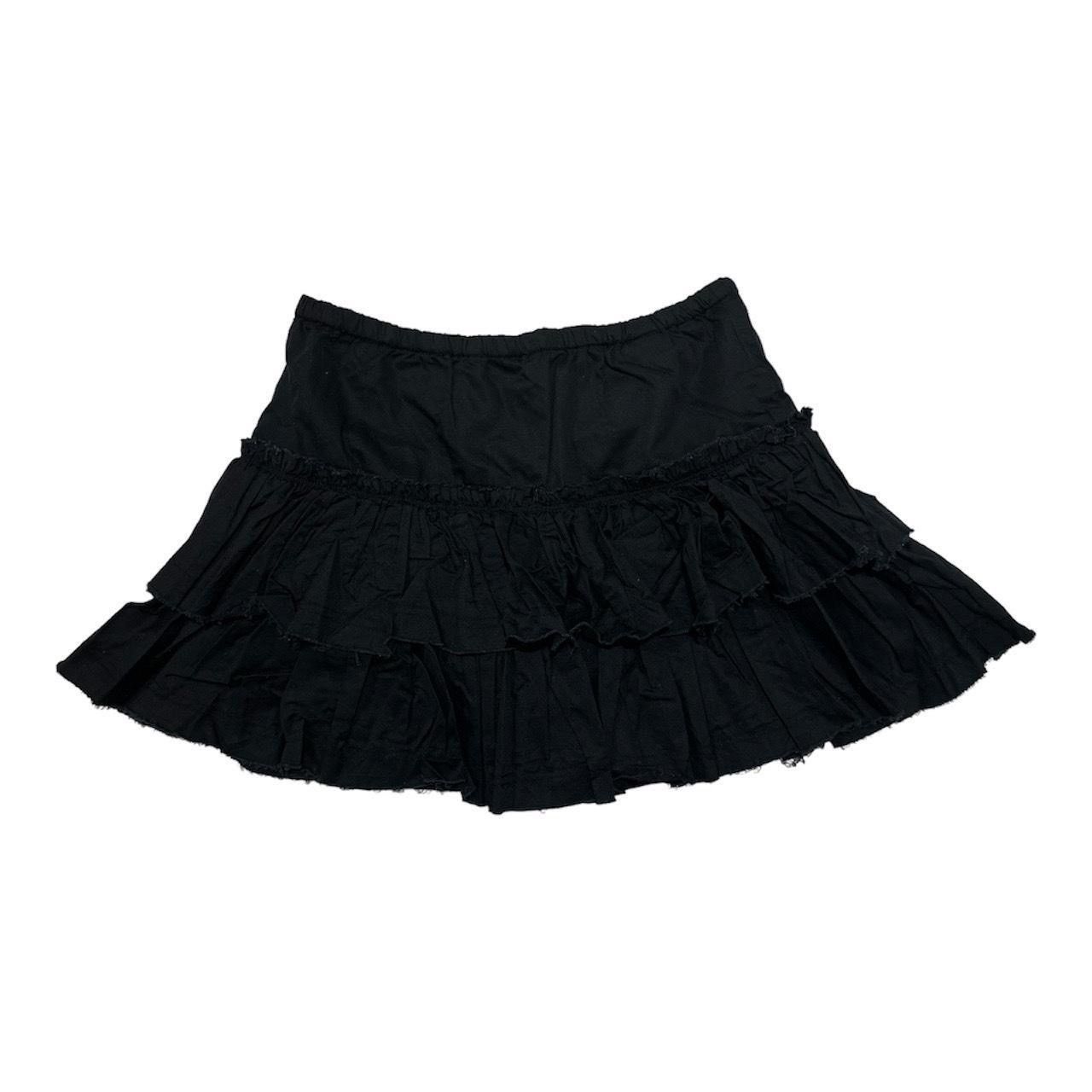 Japanese Brand × Seditionaries × Vintage Japanese punk brand Algonquins black layered ruffle skirt Size 28" / US 6 / IT 42 - 3 Thumbnail