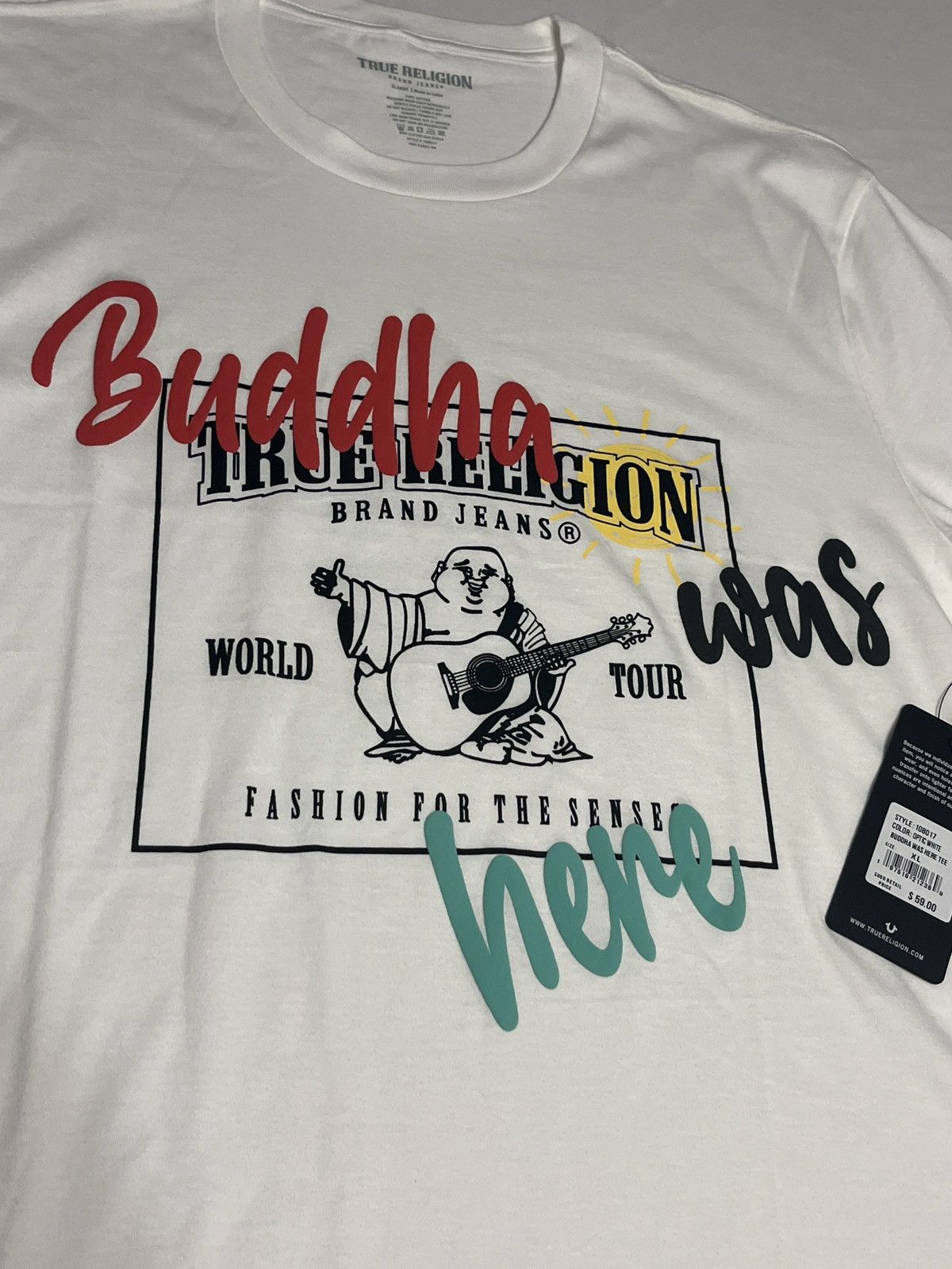 True Religion NEW True Religion “Buddha was here” graphic t shirt Size US XL / EU 56 / 4 - 5 Thumbnail