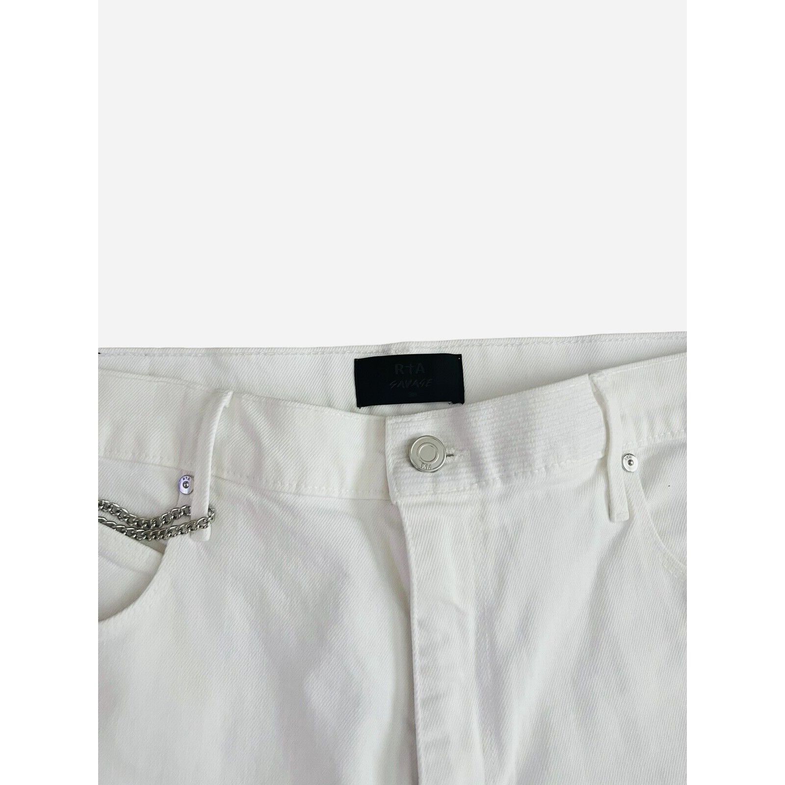 Rta RTA x Savage Mens Jeans Bryant Skinny White $425 Size 38/32 Size US 38 / EU 54 - 5 Thumbnail