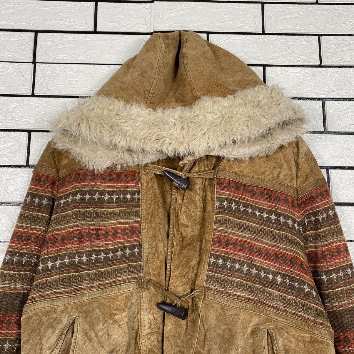 Issey Miyake Vintage Leather Jacket Navajo Design Parts Move Up Club Size US M / EU 48-50 / 2 - 4 Thumbnail
