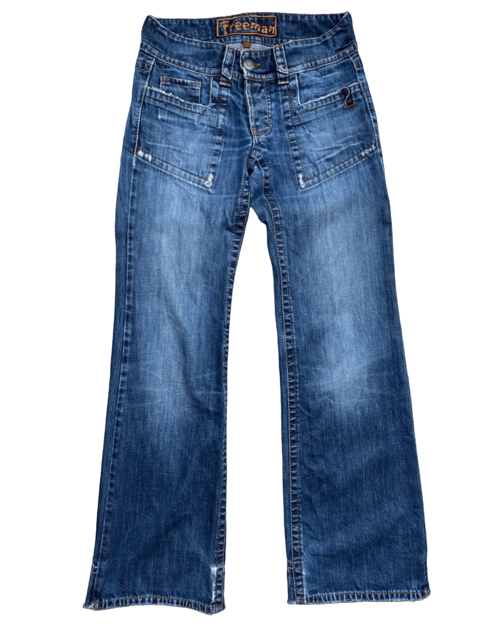If Six Was Nine × Le Grande Bleu (L.G.B.) Distressed Ripped Freeman Bush Pants Jeans Size US 30 / EU 46 - 1 Thumbnail