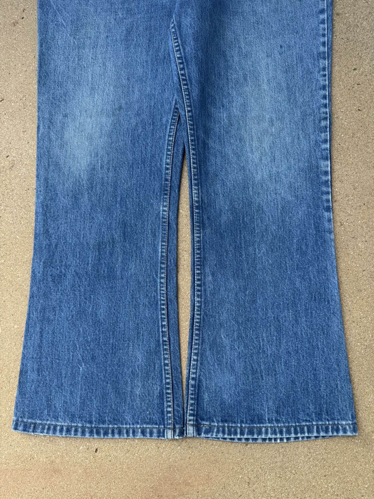 Levi's × Vintage Vtg 70’s Levi’s 646 Orange Tab Bellbottom Flare Jeans 36x28 Size US 36 / EU 52 - 3 Thumbnail