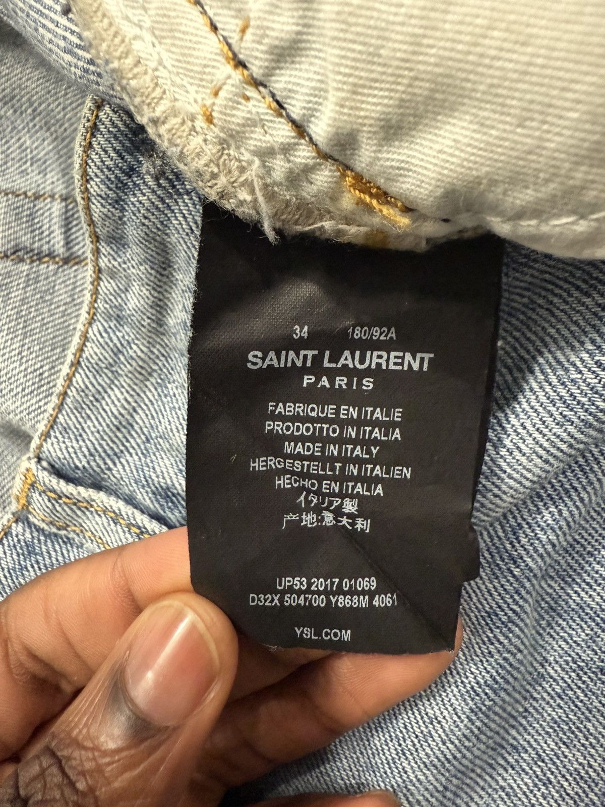 Saint Laurent Paris Saint Laurent D02 denim Size US 34 / EU 50 - 4 Thumbnail