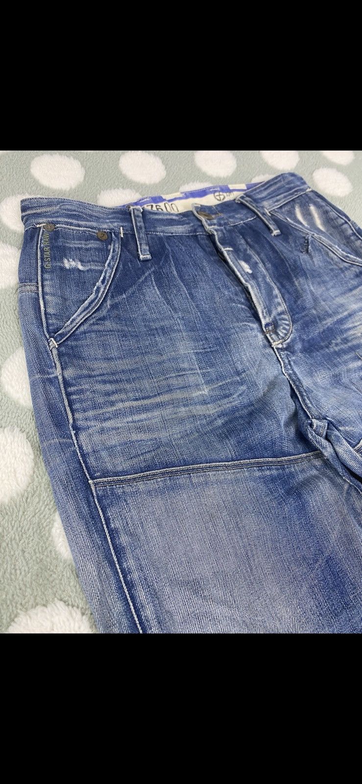 G-Star Vintage G Star Raw 3301 Steel Loose Tapered Button Fly Size US 29 - 25 Thumbnail