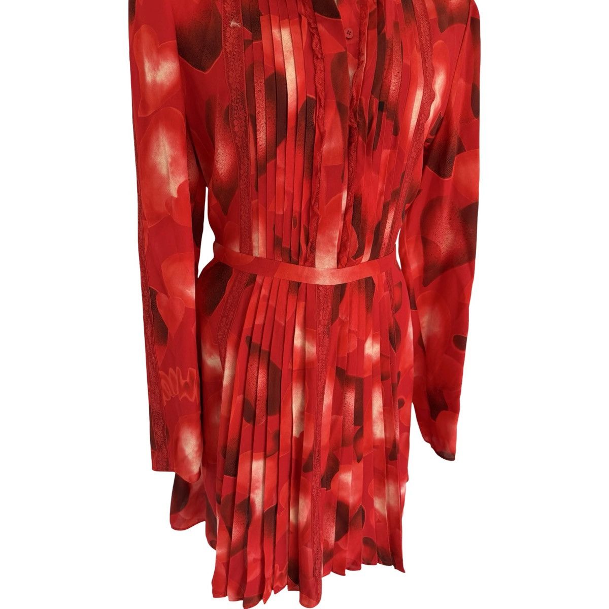 Valentino Valentino Red Silk Floral Dress - Pre-Fall 2015 Size L / US 10 / IT 46 - 7 Thumbnail