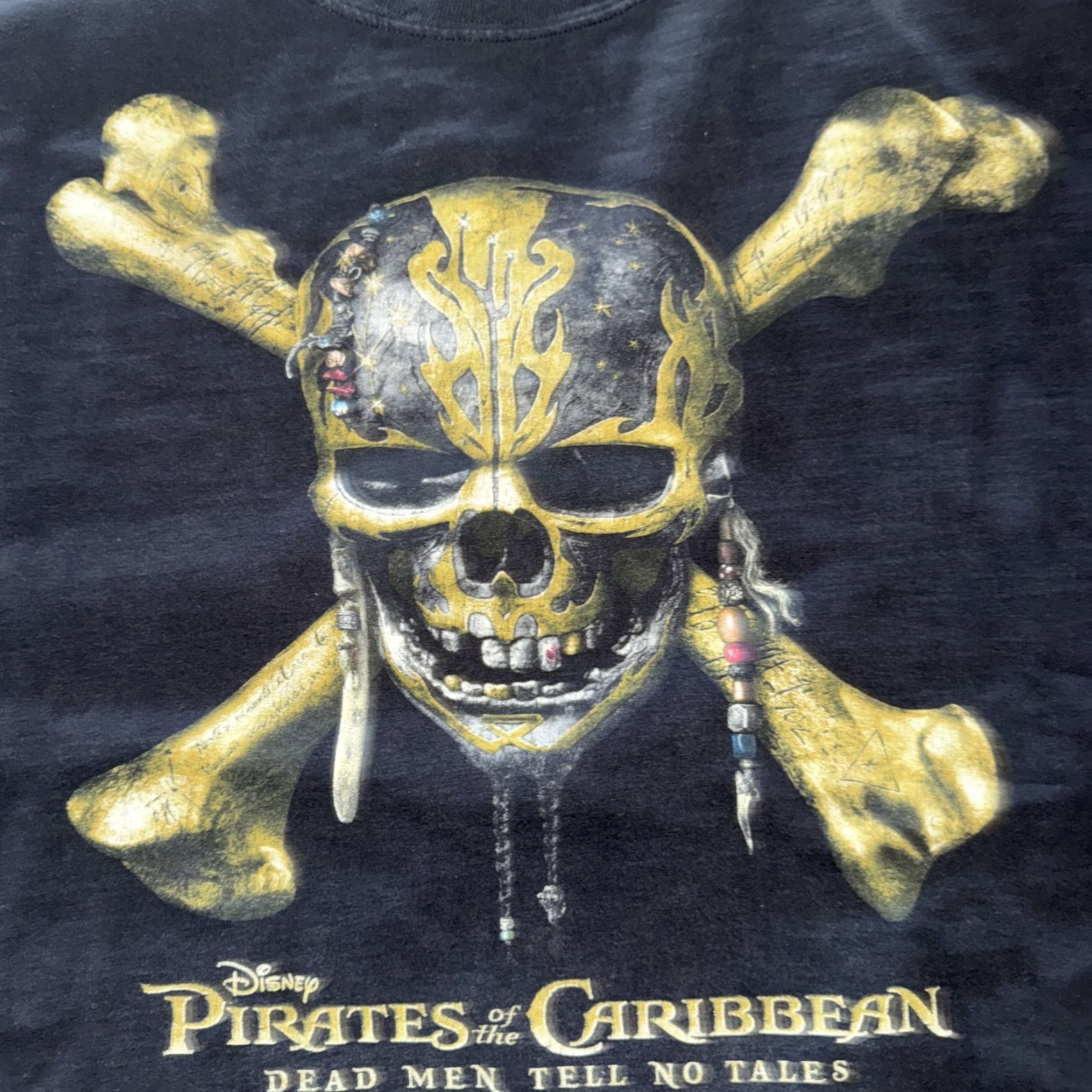 Disney VINTAGE Disney Pirates of the Caribbean Dead Men Tell No Tales T-Shirt Black XL Size US XL / EU 56 / 4 - 2 Thumbnail