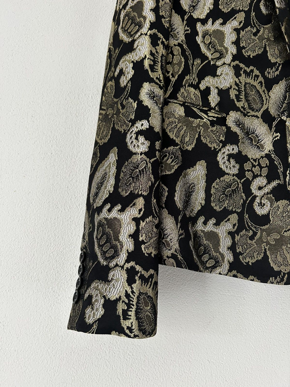 Saint Laurent Paris SS18 Floral Embroidered Blazer Jacket Size US S / EU 44-46 / 1 - 5 Thumbnail