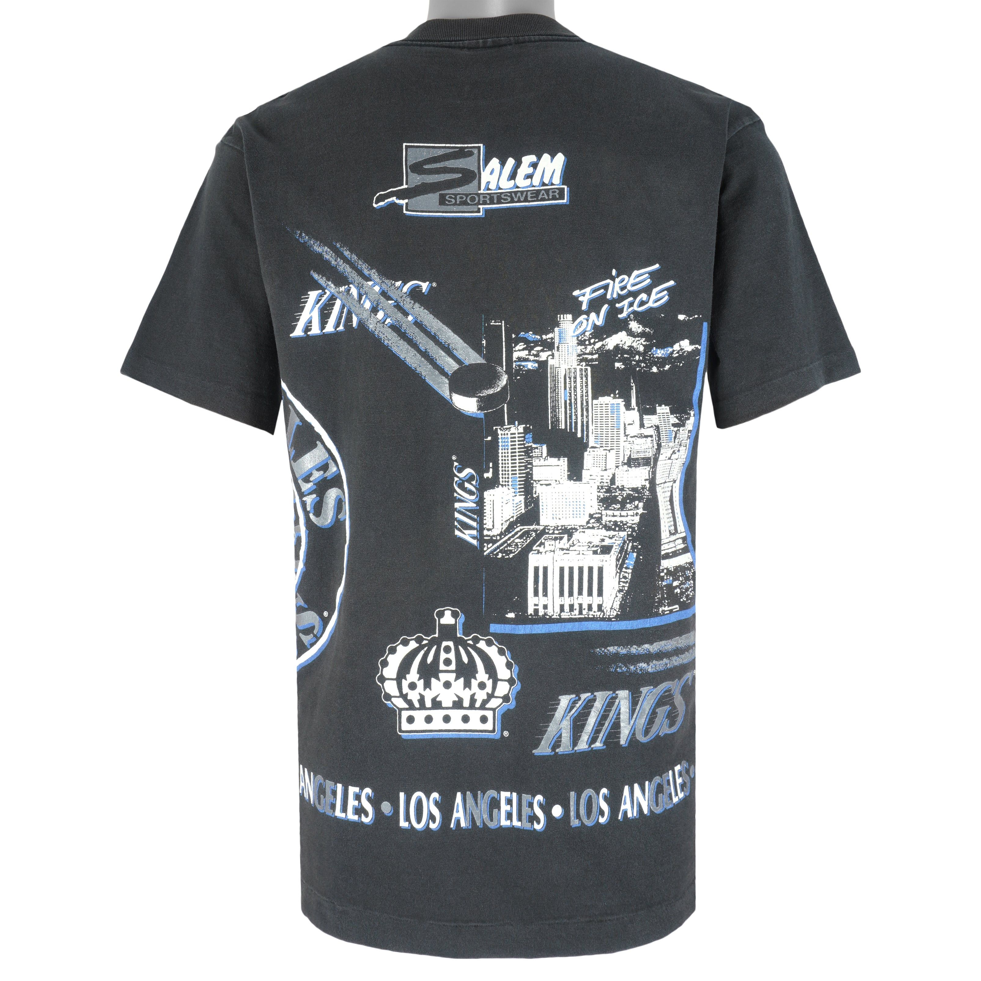 Salem Sportswear NHL - Los Angeles Kings Fire On Ice T-Shirt 1990 Size US L / EU 52-54 / 3 - 2 Thumbnail