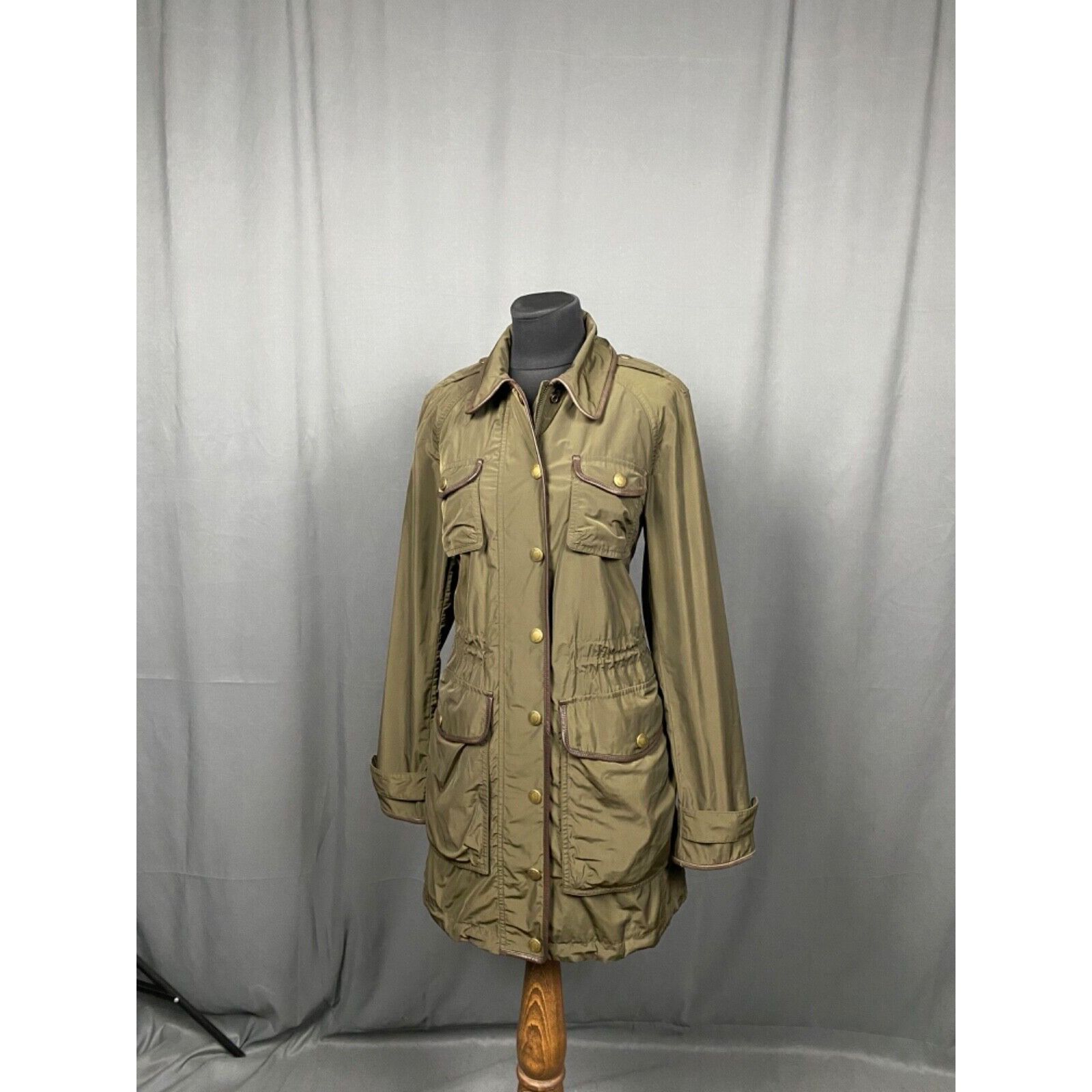 Burberry Burberry Nova Check Women's Green Multipocket Parka Jacket S Size S / US 4 / IT 40 - 5 Thumbnail