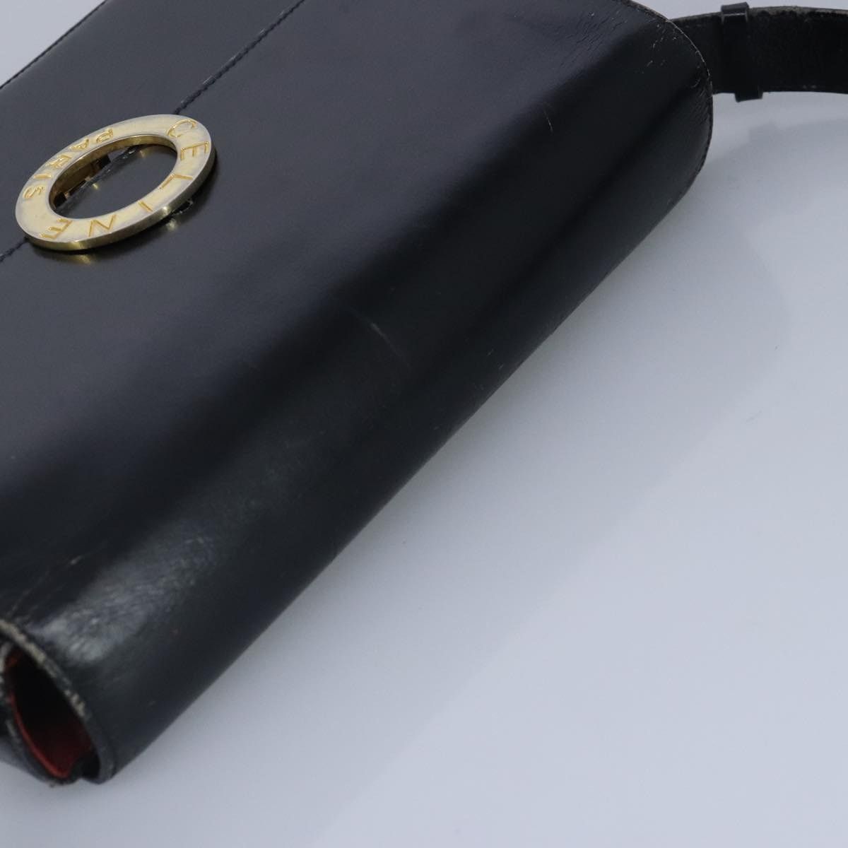 Celine CELINE Shoulder Bag Leather Black Gold Size ONE SIZE - 6 Thumbnail