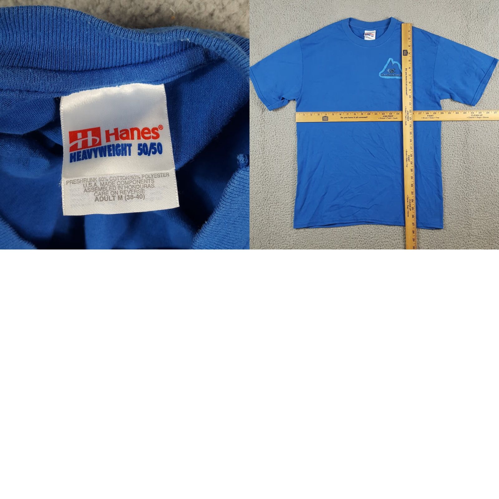 Hanes VINTAGE Hanes Inmate Tee Shirt Prison Jail T Shirt Mens Size M Blue Cotton Embroidered Logo 90s Retro Jail Prison Inmate 00s Y2K Old School Shirt Mens Size US M / EU 48-50 / 2 - 8 Thumbnail