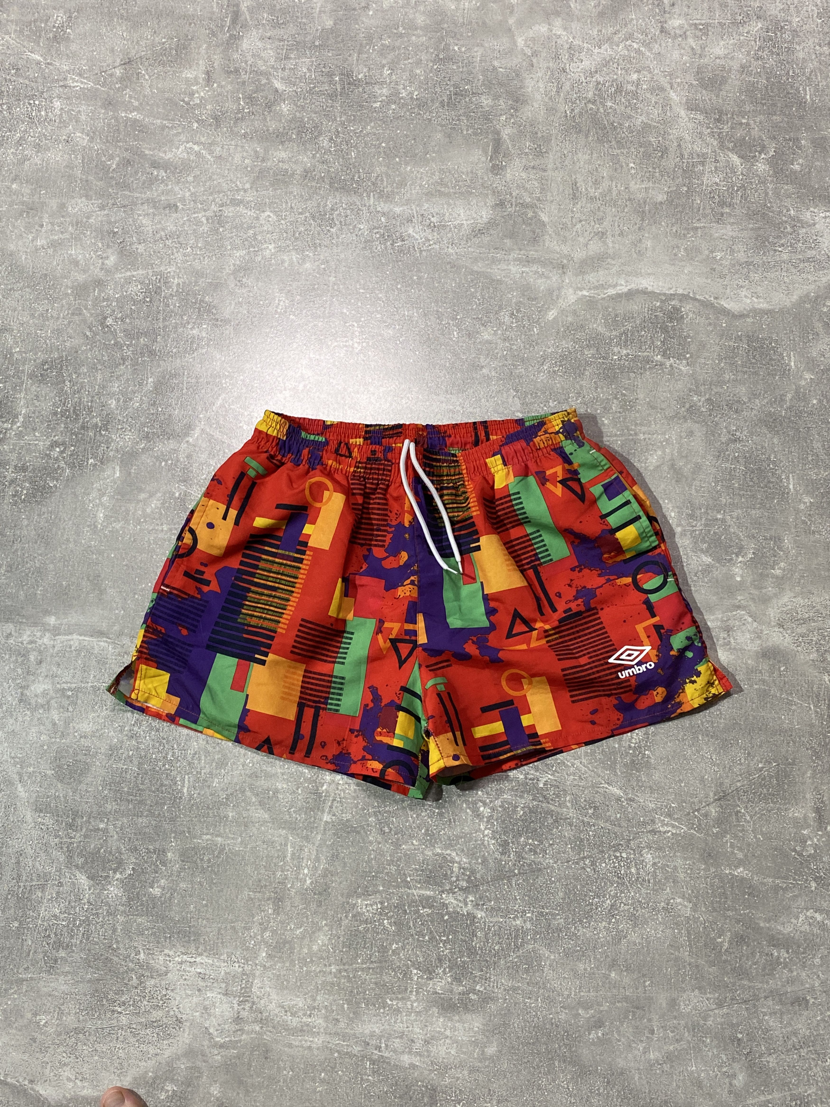 Umbro Vintage Y2K UMBRO Geometric Monogram Shorts Size US 32 / EU 48 - 1 Thumbnail