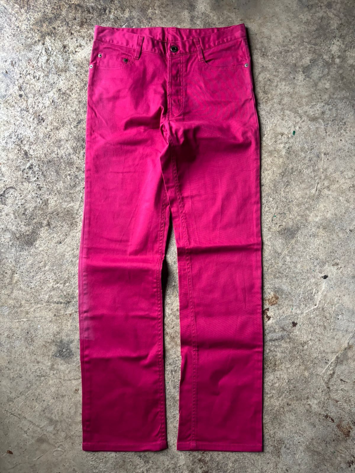 5351 POUR LES HOMMES 2000s 5351 Pour Les Hommes Faded Magenta Pants Size US 29 - 1 Thumbnail