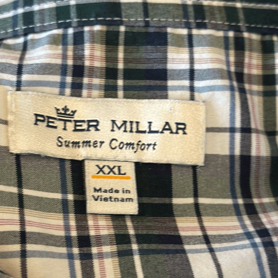 Peter Millar Peter Millar Summer Comfort Dorton Performance Poplin Sport Shirt MF22EW04SL 2XL Multicolor Mens Long Sleeve Button-Up Shirt Size US XXL / EU 58 / 5 - 6 Thumbnail