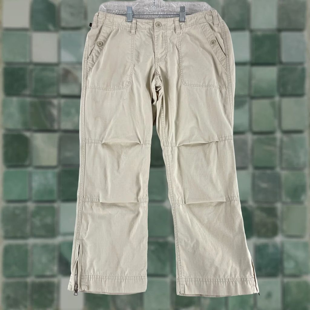 Polo Ralph Lauren Polo Jeans Co. Beige Cropped Straight Pants Womens Size 6 Casual Outdoors Vintage No Size 28" / US 6 / IT 42 - 1 Thumbnail