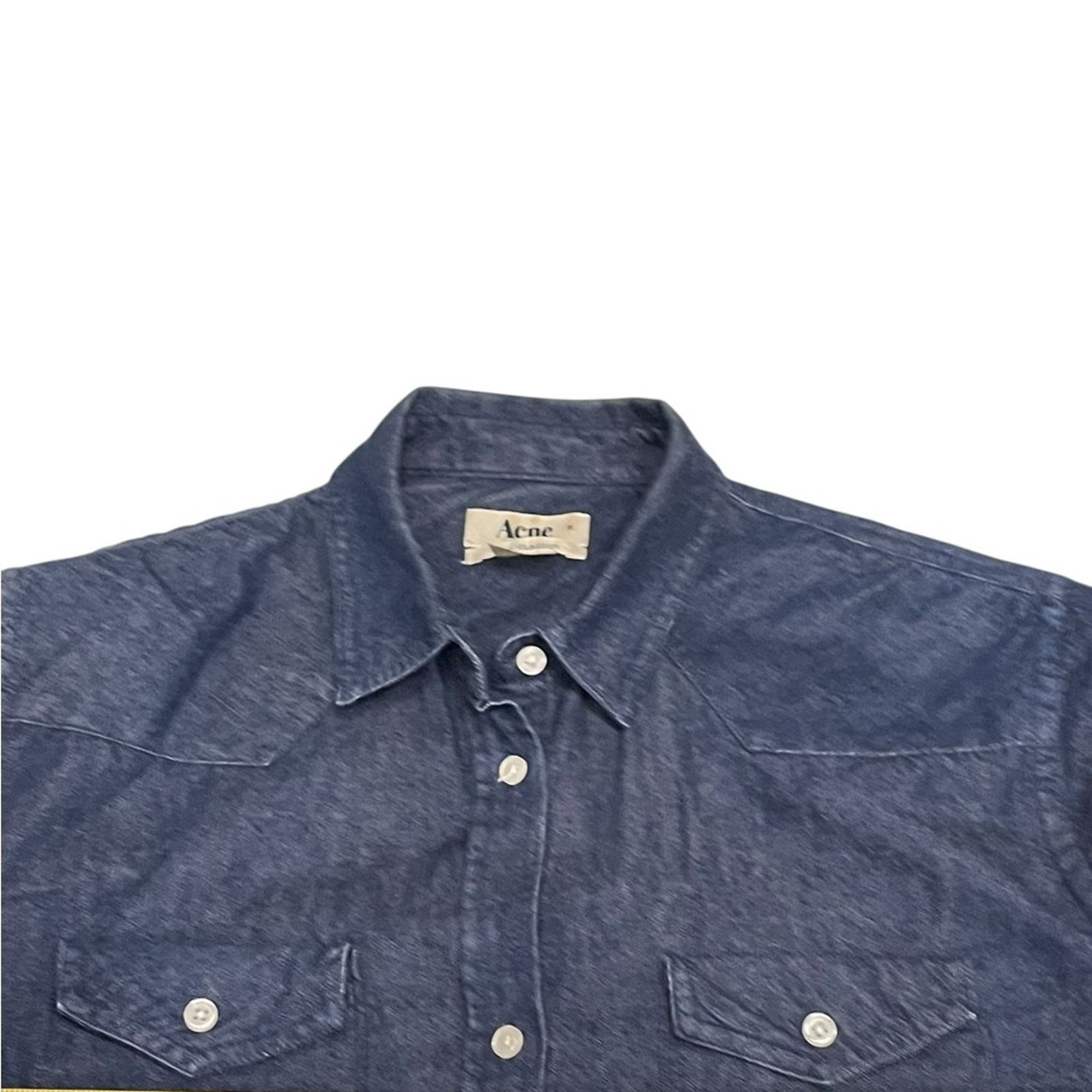 Acne Studios ACNE woman Denim shirt dress Sz:38 Size XS / US 0-2 / IT 36-38 - 5 Thumbnail