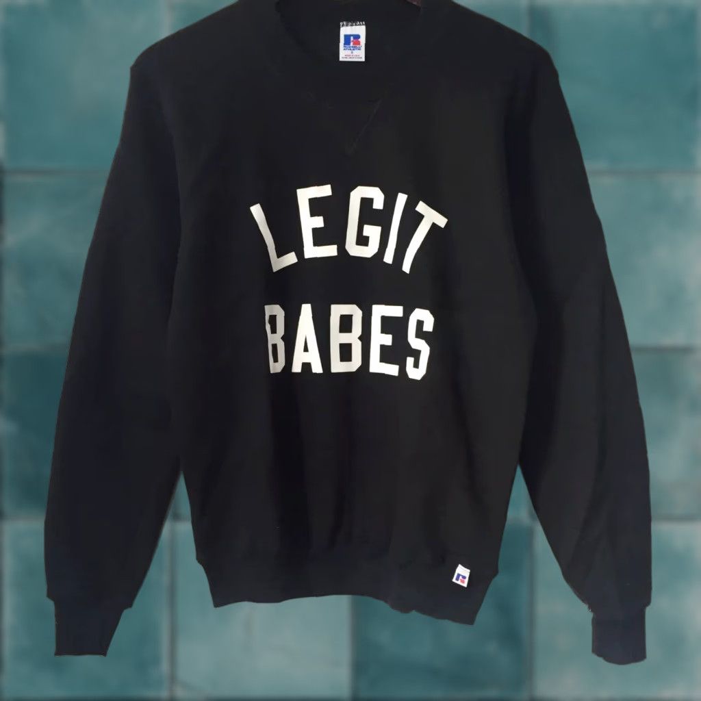 Russell Athletic VINTAGE Legit Babes Russell Athletic Crewneck Sweatshirt Women XS? Size S / US 4 / IT 40 - 1 Thumbnail