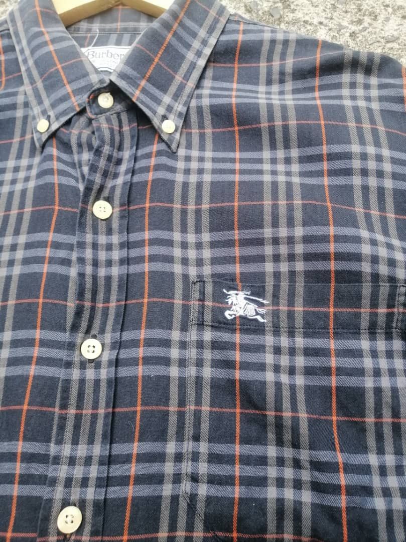 Burberry × Vintage Burberry Plaid Button Downs Longsleeve Shirt Size US L / EU 52-54 / 3 - 6 Thumbnail
