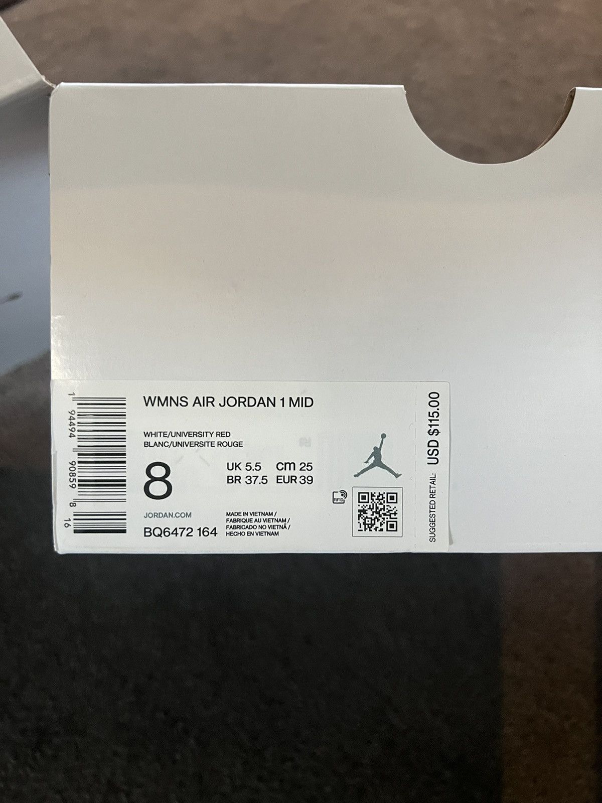 Jordan Brand × Nike JORDAN 1 MID WHITE RED ROYAL Size US 8 / IT 38 - 5 Thumbnail