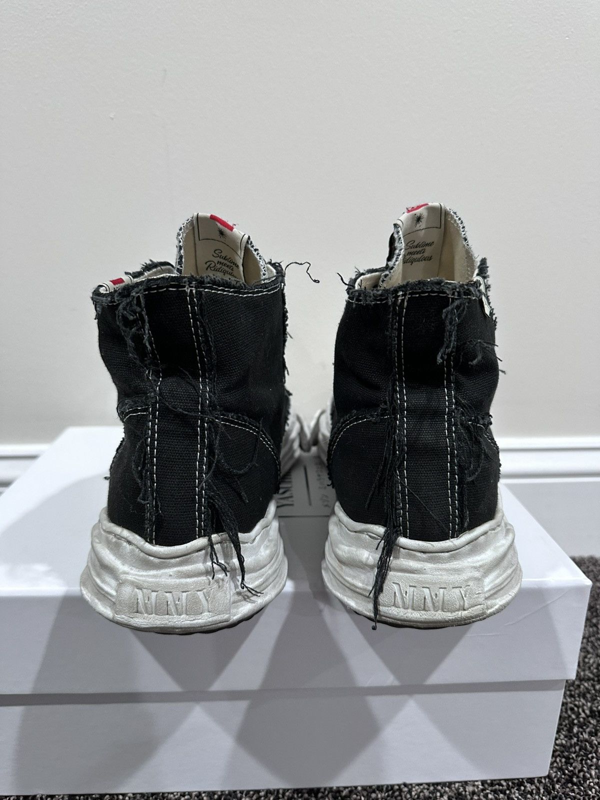 Maison MIHARA YASUHIRO Maison Mihara Yashurio MMY Black Hank OG High Sneakers Size US 11 / EU 44 - 5 Thumbnail
