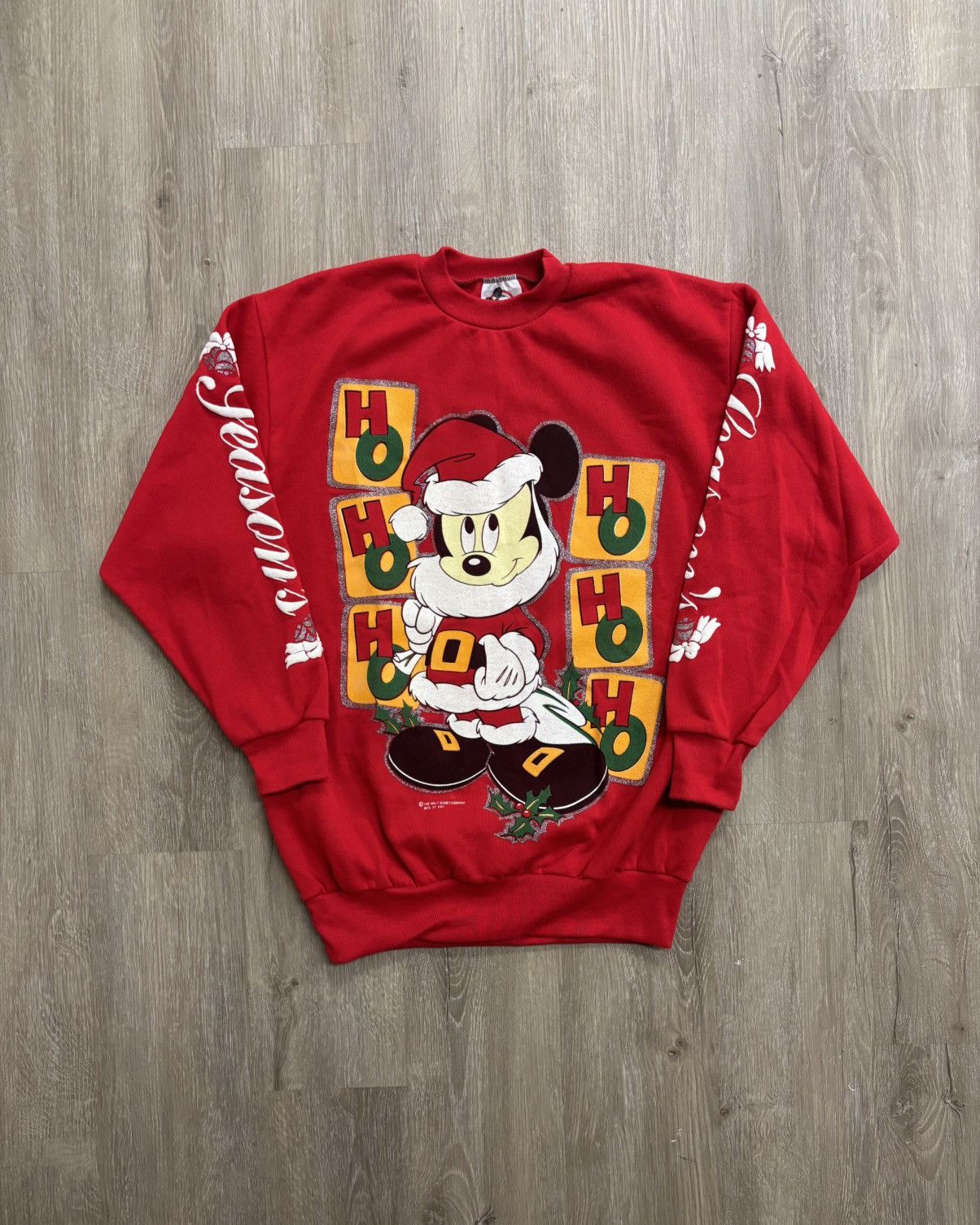 Mickey Mouse Vintage 80s Christmas Mickey Mouse Size M / US 6-8 / IT 42-44 - 1 Thumbnail