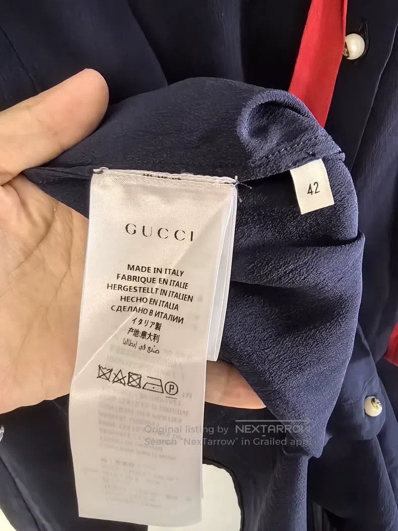 Gucci gucci Mulberry silk shirt Size M / US 6-8 / IT 42-44 - 4 Thumbnail