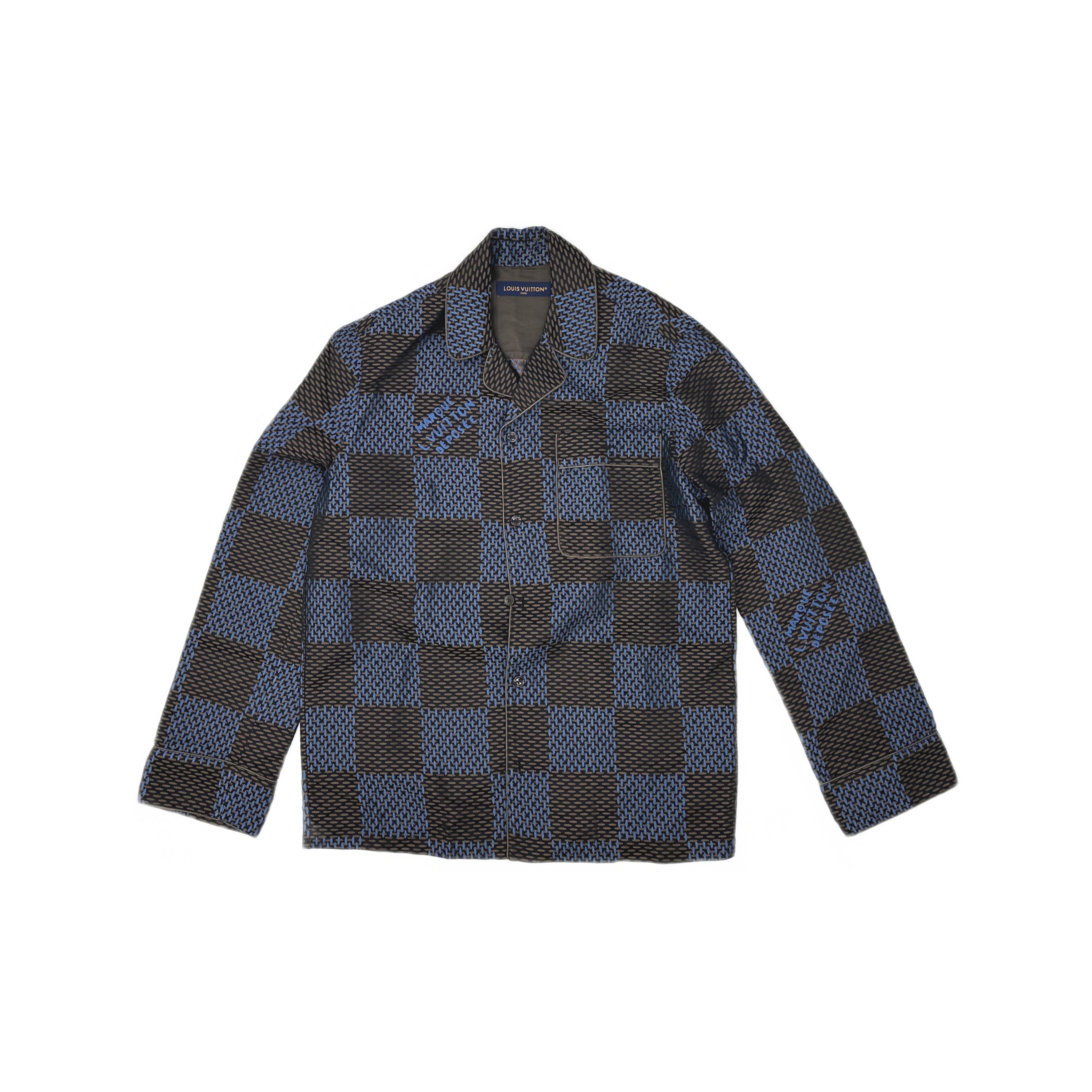 Louis Vuitton Louis Vuitton Damier Checkered Silk Shirt Size XS Size US XS / EU 42 / 0 - 1 Thumbnail