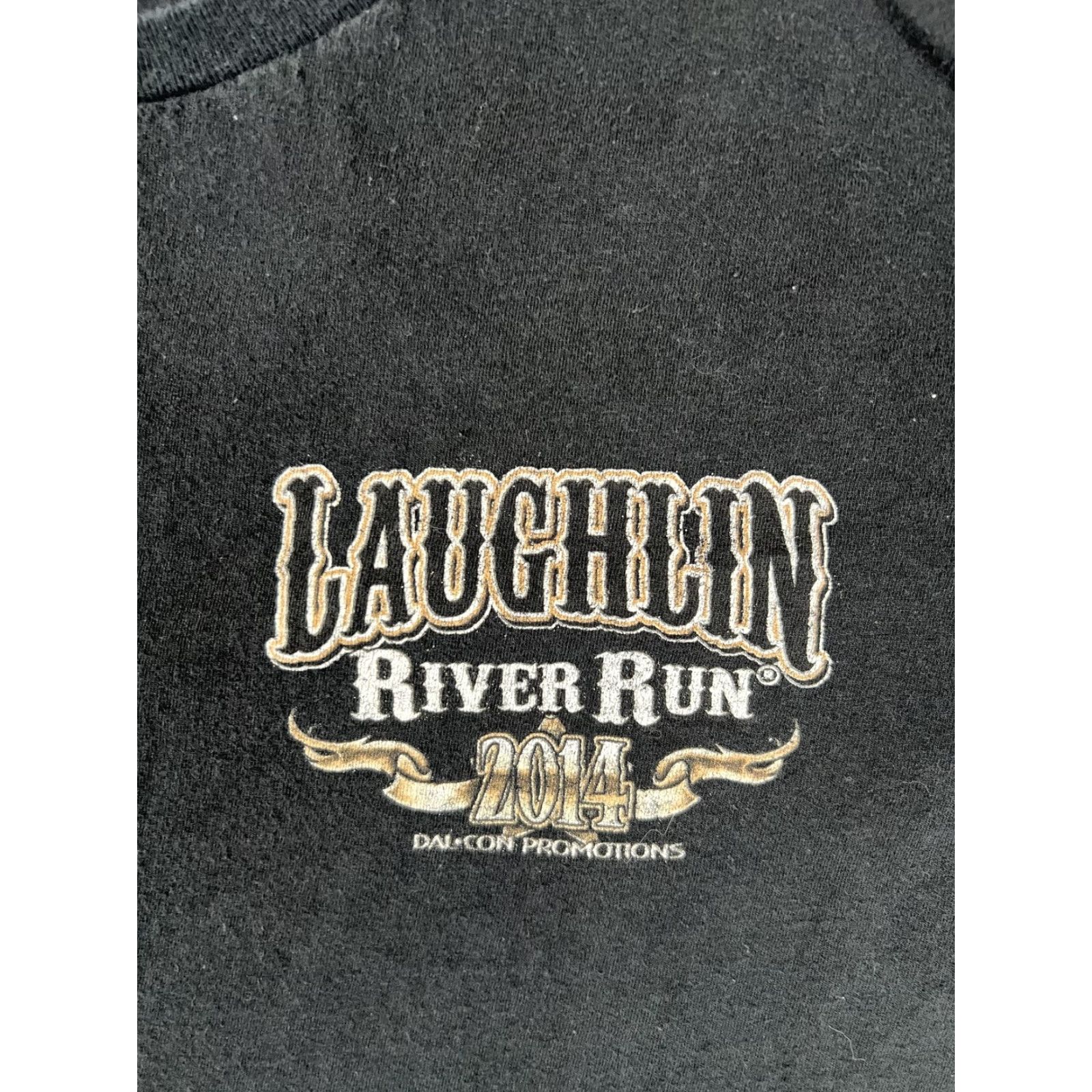 Vintage Laughlin River Run T-Shirt Mens 2XL Black 2014 32nd Annual Skeleton Biker Shirt Size US XXL / EU 58 / 5 - 3 Thumbnail