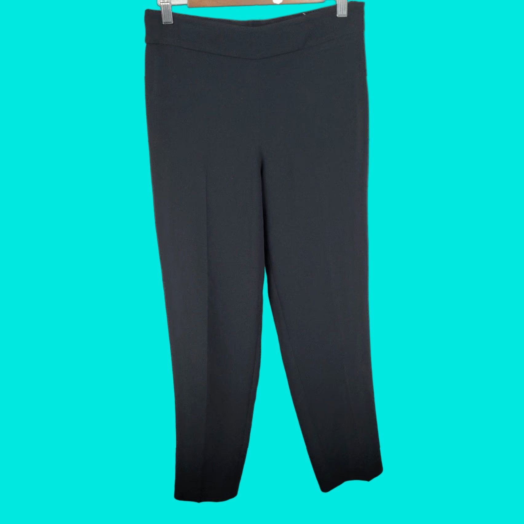 Talbots Talbots Black Easy Travel Slim Ankle Pants High Rise Tapered Stretch 2 (28x28) Size 26" / US 2 / IT 38 - 1 Thumbnail