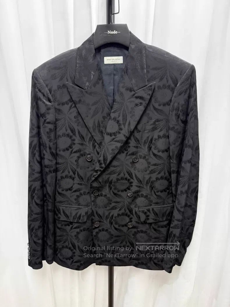 Dries Van Noten DRIES VAN NOTEN Silk Jacquard Jacket Size US S / EU 44-46 / 1 - 1 Thumbnail