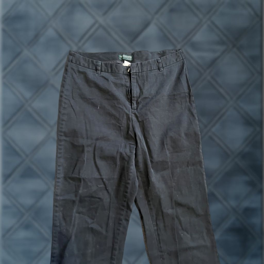 Dockers DOCKERS Recode Stretch Pants Womens Size 6 Short Black Womens Size 28" / US 6 / IT 42 - 1 Thumbnail