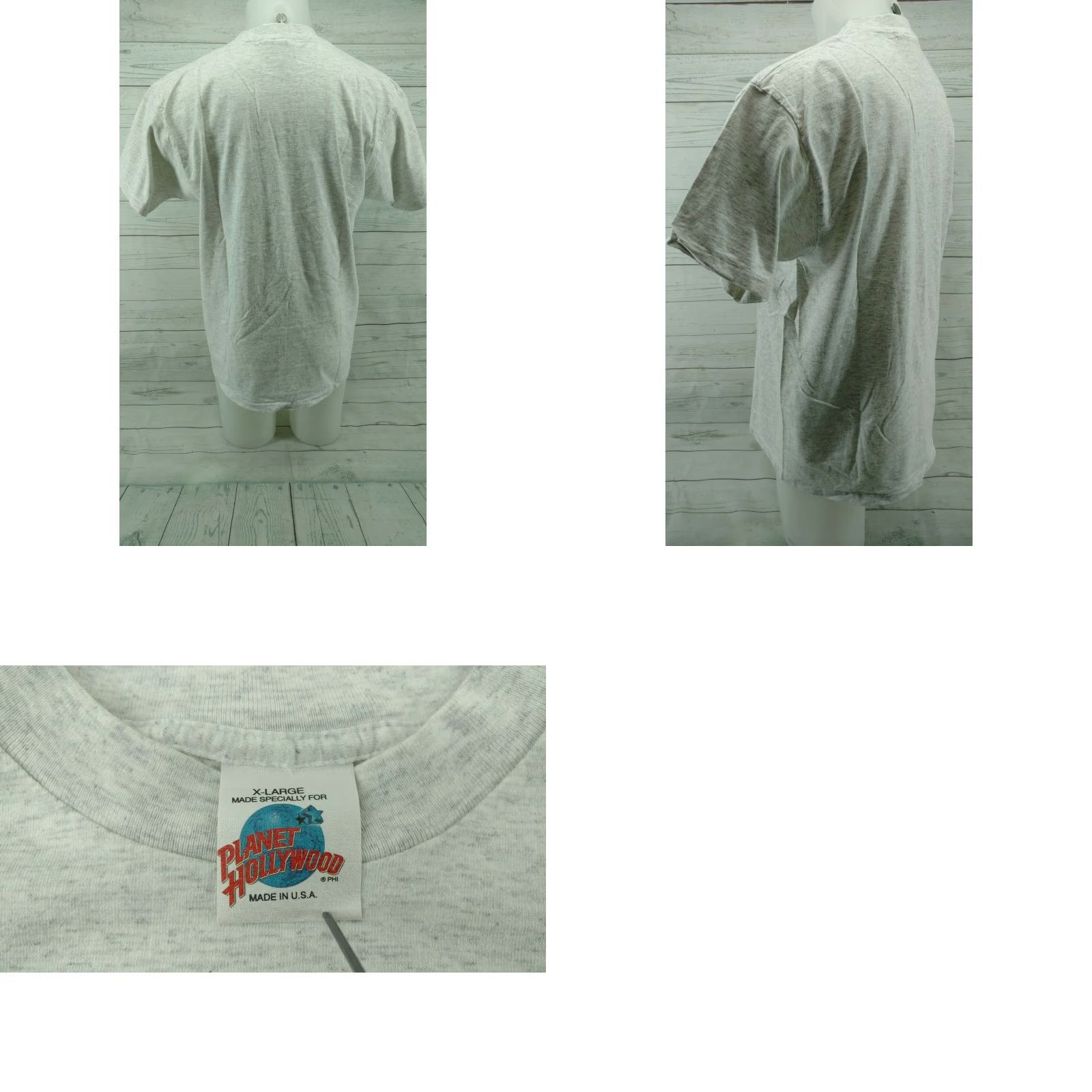 Planet Hollywood VTG Planet Hollywood Chicago Single Stitch T Shirt XL Made in the USA Mens Graphic Tee Light Gray 90s Vintage Chicago Theme Size US XL / EU 56 / 4 - 8 Thumbnail