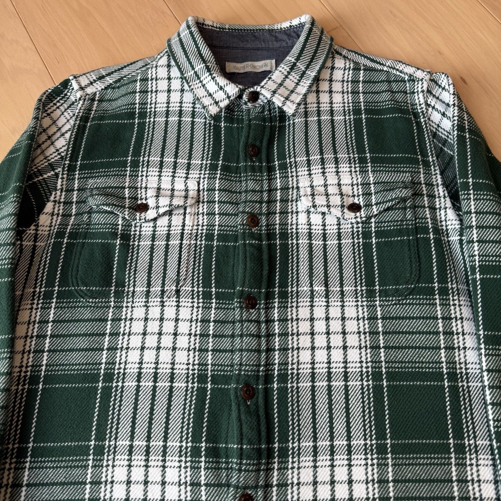 Outerknown Outerknown Blanket Shirt Large Green Multicolor Heavy Cotton Size US L / EU 52-54 / 3 - 3 Thumbnail