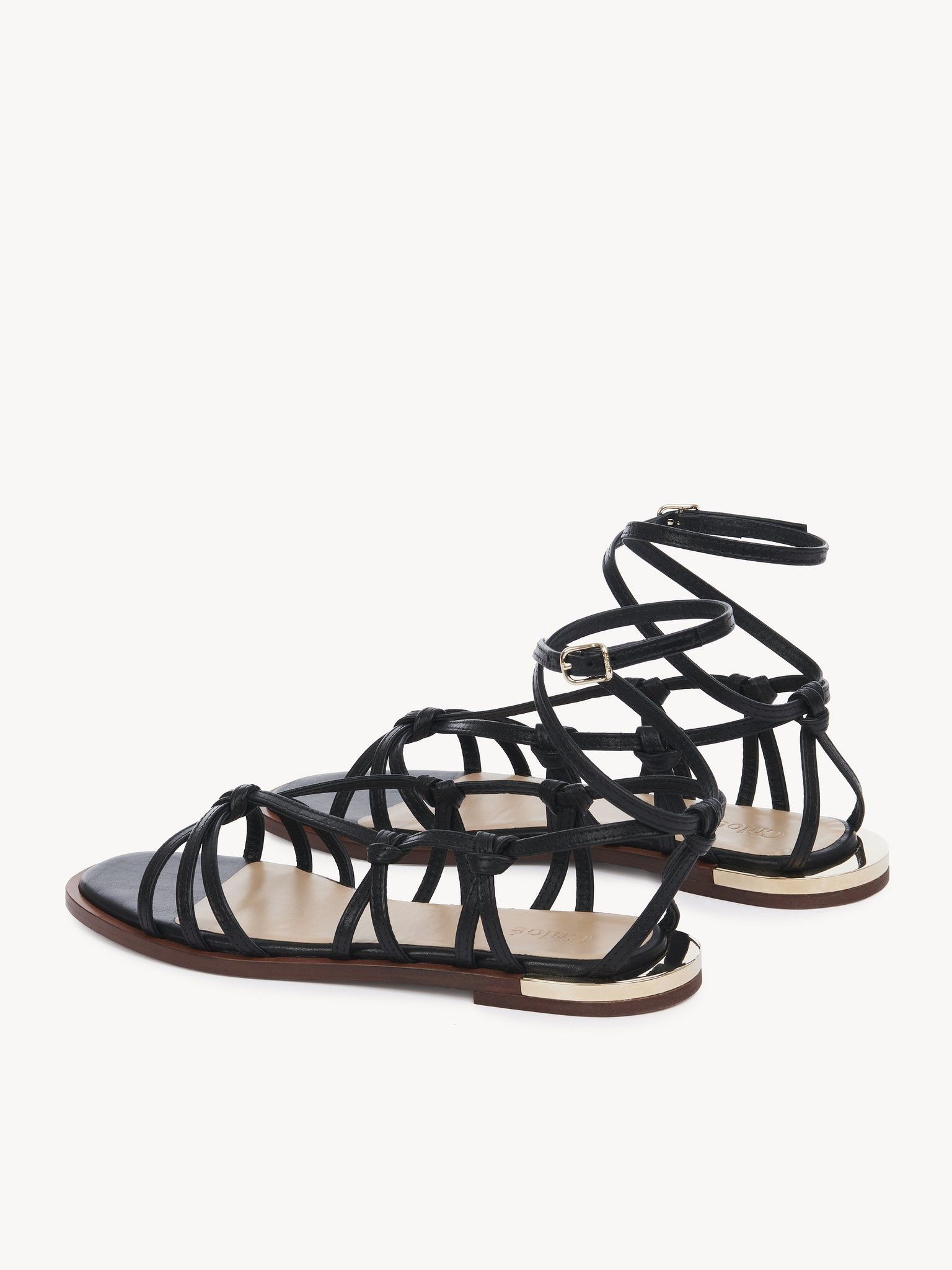 Chloe o1loc1c0425 Uma Sandal in Black Size US 8 / IT 38 - 4 Thumbnail