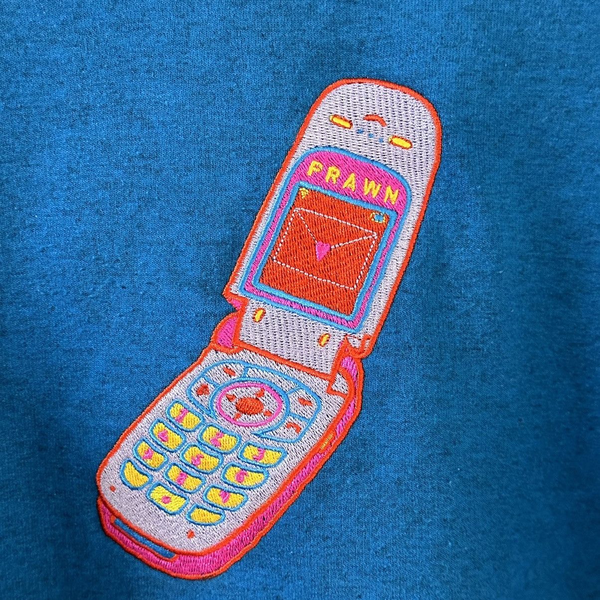 Gildan × Vintage Sweatshirt Vintage Gildan 90s Phone ☎️ Size US S / EU 44-46 / 1 - 3 Thumbnail