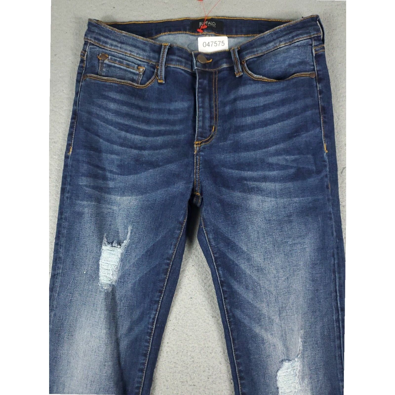Abercrombie & Fitch Abercrombie & Fitch Womens Blue Straight Leg Jeans 30x30 Medium Wash Cotton Blend Size 30" / US 8 / IT 44 - 2 Thumbnail