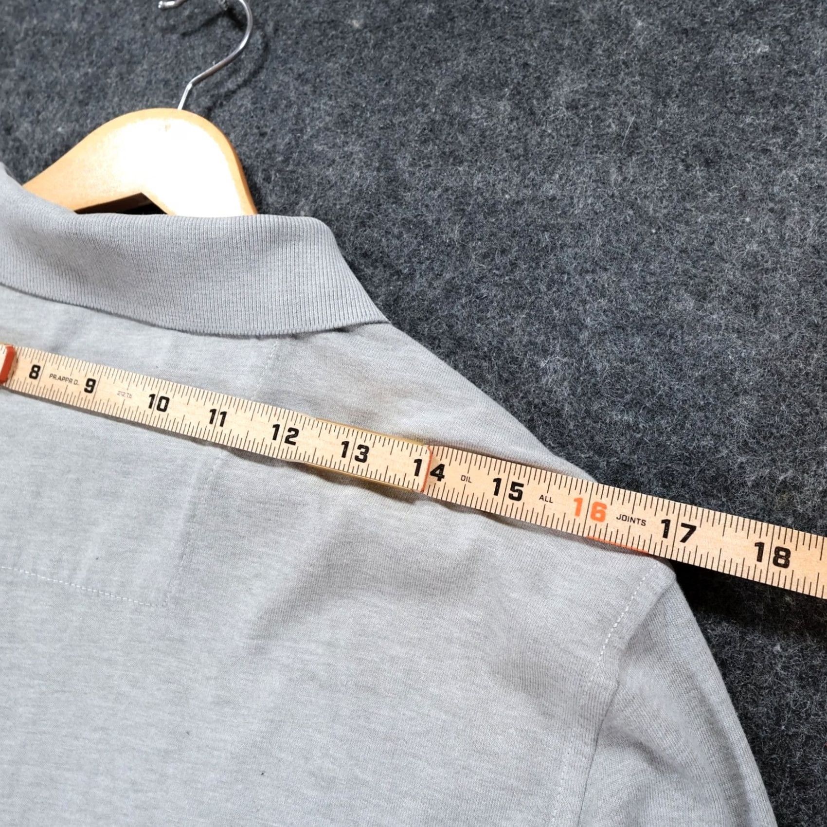Nautica Nautica Polo Shirt Mens Medium Gray Long Sleeve Solid Jersey Knit Size US M / EU 48-50 / 2 - 6 Thumbnail