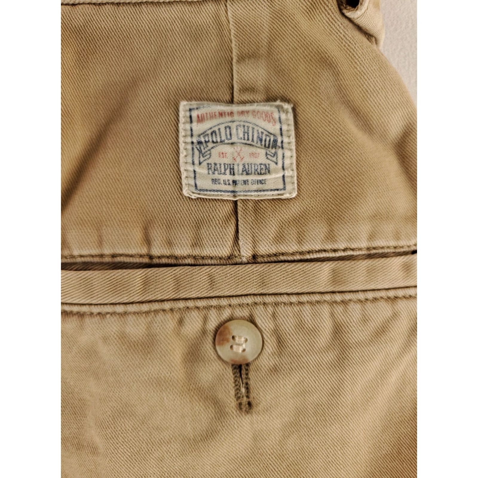 Polo Ralph Lauren VINTAGE Polo Ralph Lauren VTG 90s Pleated Khaki Tan Pants Mens 40x32 40x31 Actual Tan Chino Mens Size US L / EU 52-54 / 3 - 6 Thumbnail