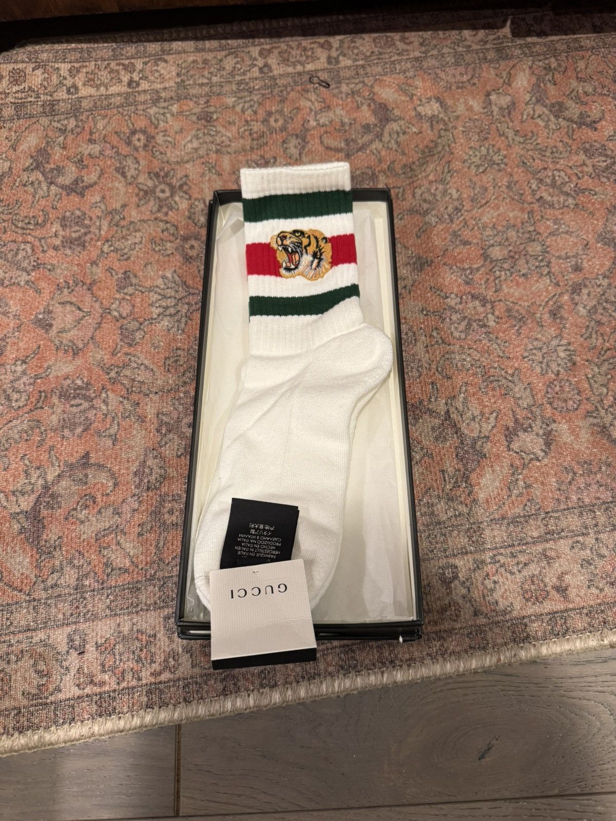 Gucci GUCCI White Tiger Socks Grailed