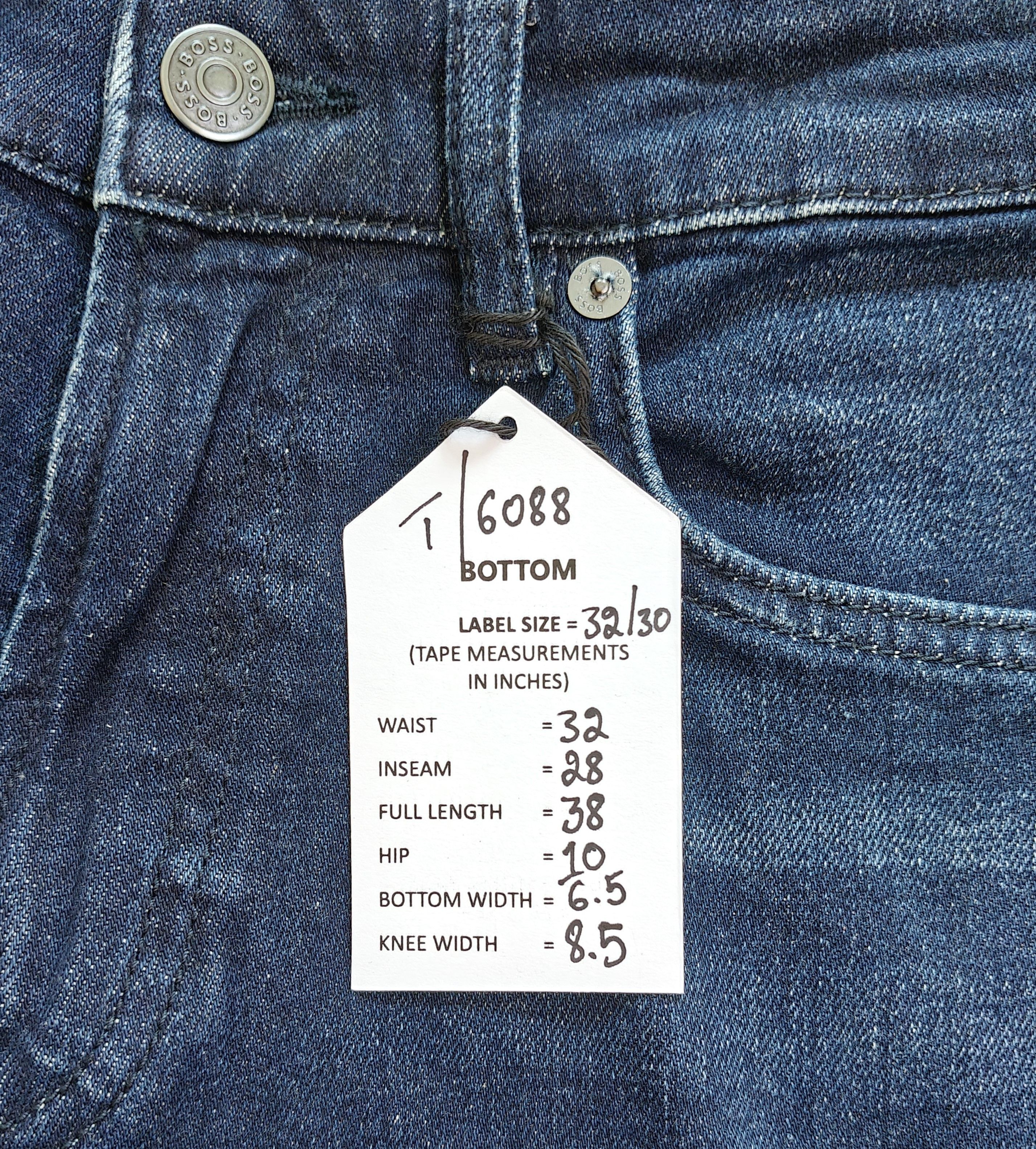 Hugo Boss BOSS RE.MAINE Regular fit men's Jeans Free Shipping T/6088 Size US 31 - 13 Thumbnail