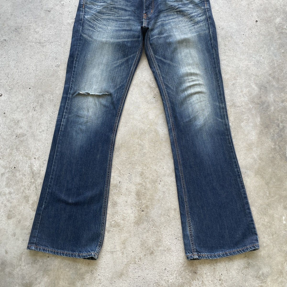 Edwin Vintage Edwin Distressed FLARE Jeans Faded BOOTCUT Pants W34 Size US 34 / EU 50 - 5 Thumbnail