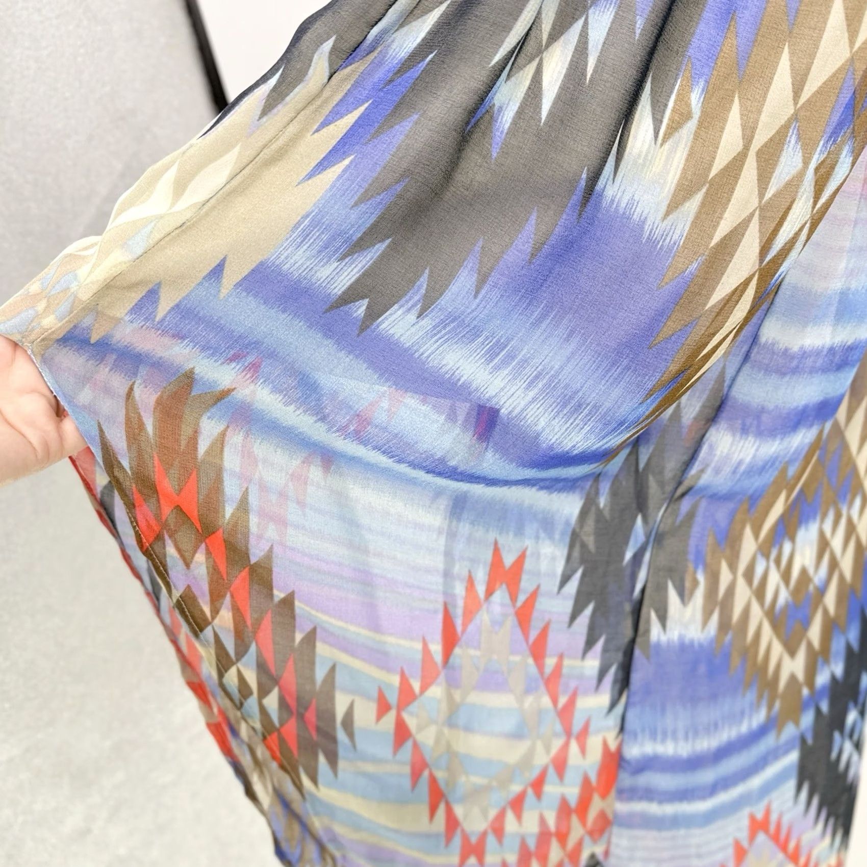 Vintage Xhilaration Dress Womens XS Women Maxi Lined Braided Strap Geometric Size Boho Size XS / US 0-2 / IT 36-38 - 5 Thumbnail