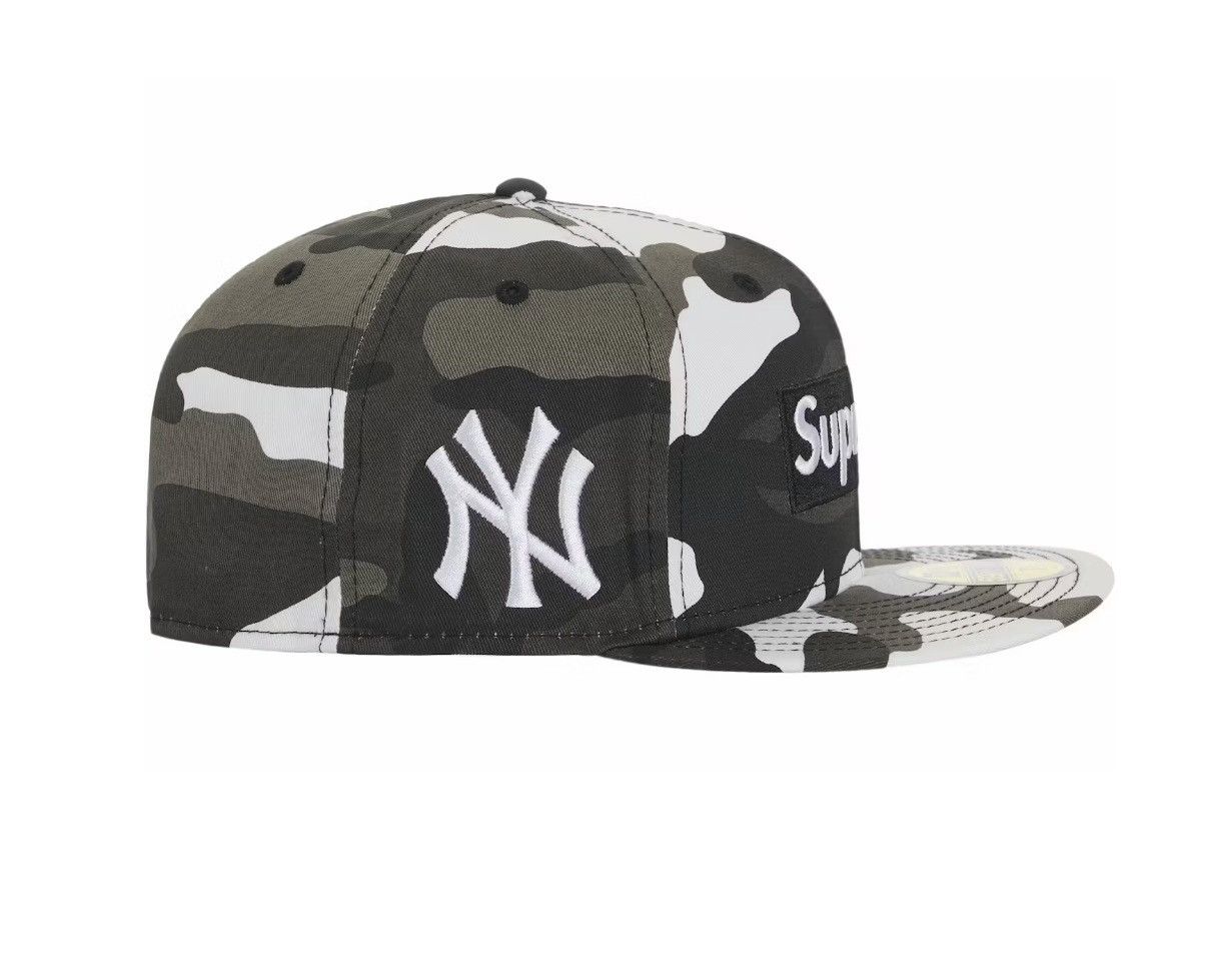MLB × New Era × Supreme Supreme MLB Teams Box Logo New Era 59Fifty Cap Snow Camo Size ONE SIZE - 1 Thumbnail