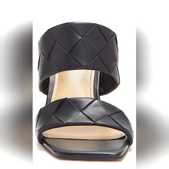 Vince Camuto Candiala Leather Heeled Slides Size US 9.5 / IT 39.5 - 4 Thumbnail