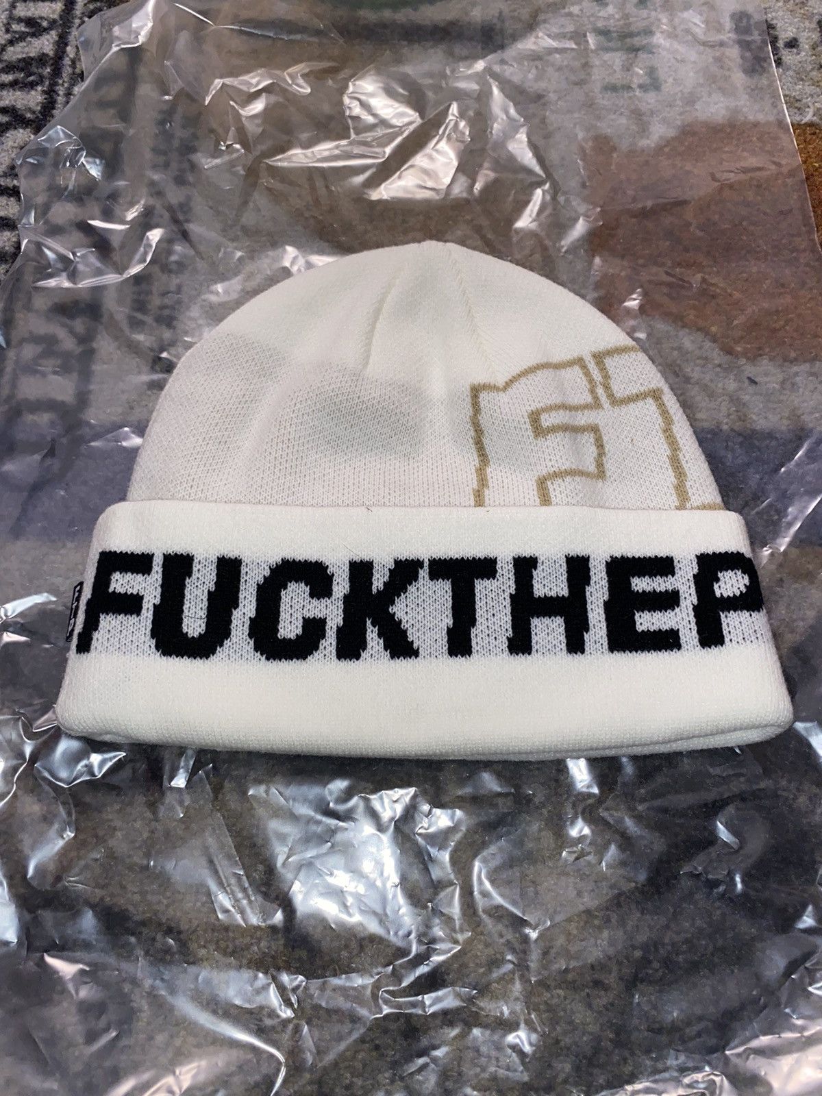 Fuck The Population FTP SPELLOUT BEANIE Size ONE SIZE - 1 Thumbnail
