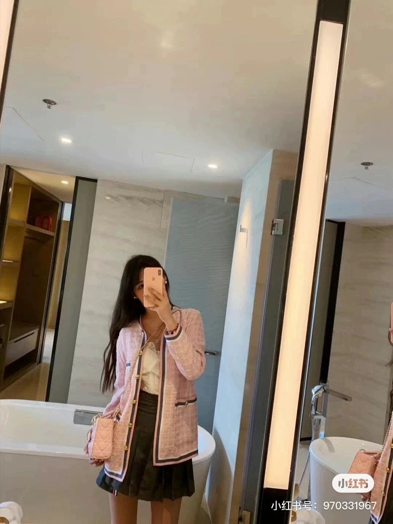 Gucci Gucci Pink braided gold buckle four-pocket jacket Size XS / US 0-2 / IT 36-38 - 9 Thumbnail